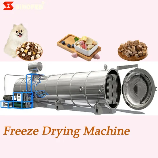 Fruit Vegetable Meat Vacuum Freeze Drying Machine Pet Food Freeze Dryer