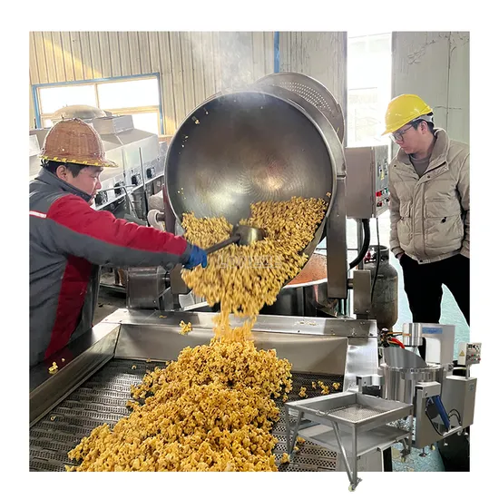 Factory Price High Productivity Industrial Automatic Caramel Popcorn Making Machine Manufacturer