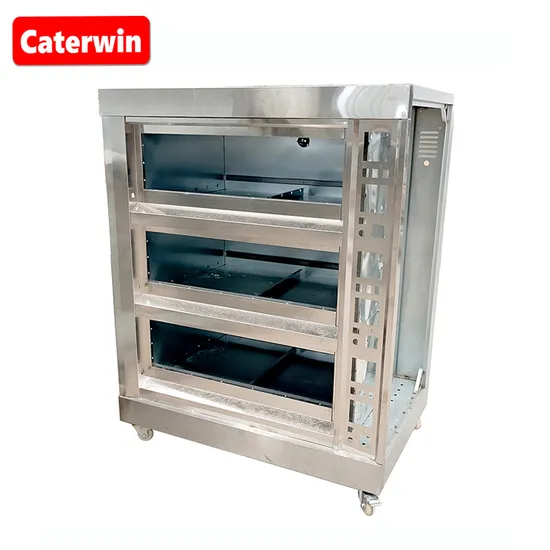 Caterwin Bakery Equipment 3 Deck 6 Tray Pizza Oven Bread Baking Machine Commercial Electric Oven