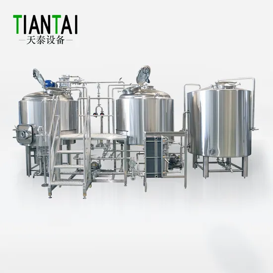 Factory Supplied SUS304 500L 1000L 1200L Beer Brewing Equipment for Bar Restaurant
