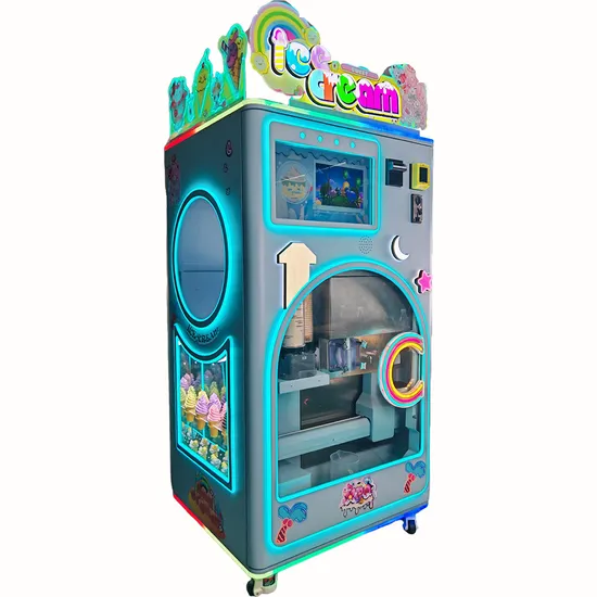 New Wholesale 200PCS Big Capacity Automatic Commercial Hard Cone Icecream Filling Maker Vending Machine