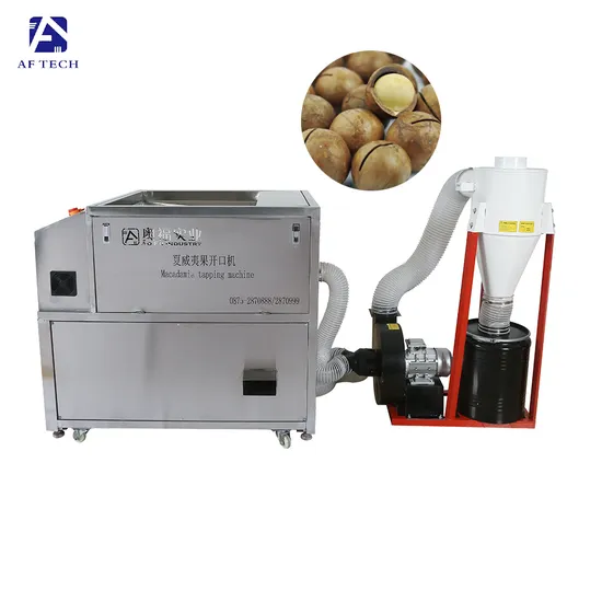 Macadamia Nuts Vacuum Saw Blade Cutting Opening Machine for Snack Factory