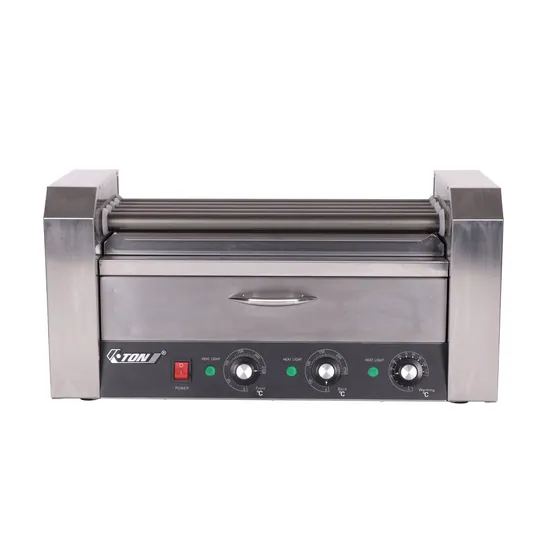 CE Approved Hot Dog Roller with Stainless Steel Glass Cover