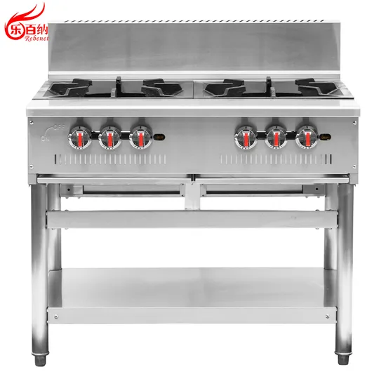 High Heat Output Commercial Gas Stock Pot 2 Burners for Kitchen Equipment