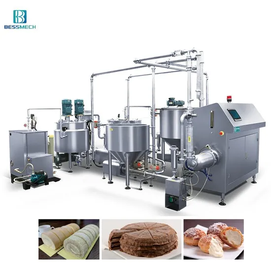 Bakery Equipment Mousse & Frozen Roll Cake Processing Mixer Machine Product Line Aeration System for Efficient Production