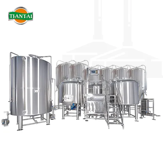 5bbl 1000L 10bbl 1500L 2000L Complete Craft Beer Equipment for Microbreweries Nano Breweries Brewpub Restaurants 3 Vessel Brewing Kit Fermentation Tanks
