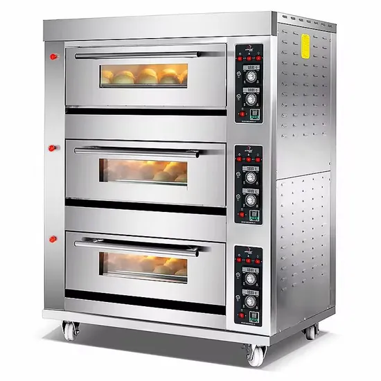 Commercial Baking Equipment Pizza Oven Bread Cake Baking Bakery Electric Gas Deck Oven