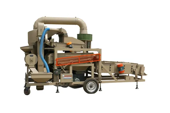 a Good Maosheng Brand 5xfz Mobile Grain Seed Cleaner Used for Coffee Bean/Red Soybean/Sunflower Seed