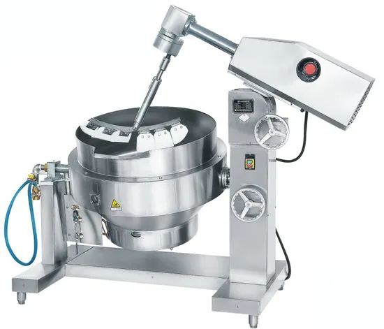 Automatic Gas Cooking Machine Jam Sauce Cooker Syrup Paste Mixer Fried Rice Wok Central Kitchen Equipment