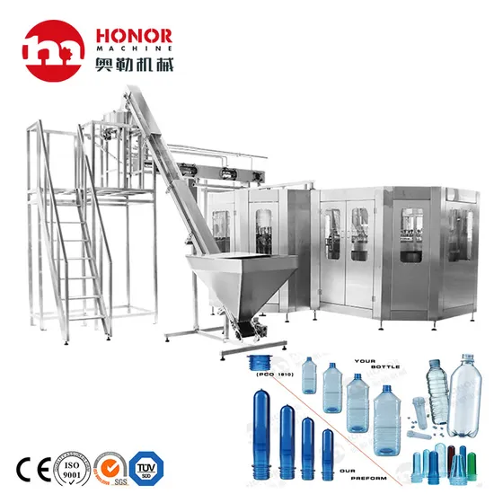 Factory Price Automatic Liquid Pure Mineral Water Bottling Washing Filling Capping Packing Equipment