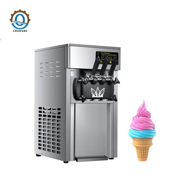 Stainless Steel Cone Softee Softy Icecream Frozen Yogurt Soft Ice Cream Machine