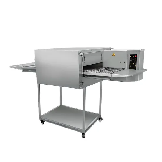 Microcomputer Intelligent Control 201 Stainless Steel Commercial Electric Conveyor Pizza Oven for Restaurant