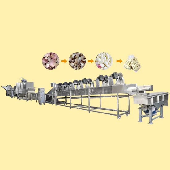 TCA Intelligent Electric Garlic Clove Peeling Love Separator Powder Making Machine Production Line