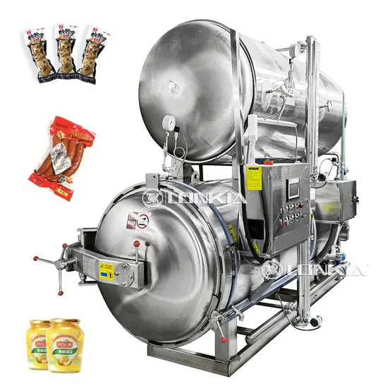 Industrial Double Layer Retort Machine with High Temperature Sterilization Autoclave Sterilizer Retort Machine