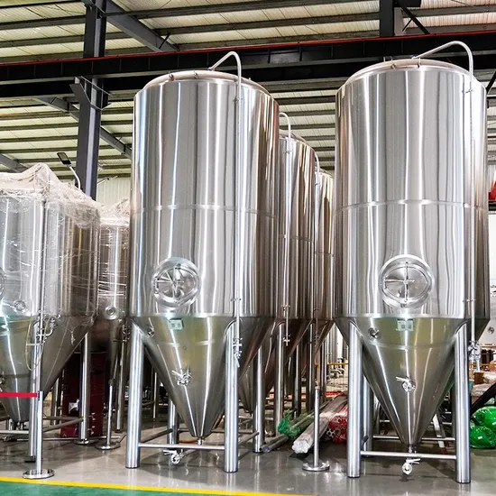 Stainless Steel 1000L 2000L 5000L 20000L Conical Fermenter for Craft Beer Fruit Wine Kombucha Fermentation for Brewery Distillery Fermenting Tanks