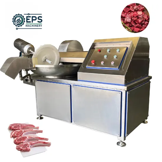 High-Capacity Automatic Food Processing Machine Chopper Minced Sausage Meat Bowl Cutter