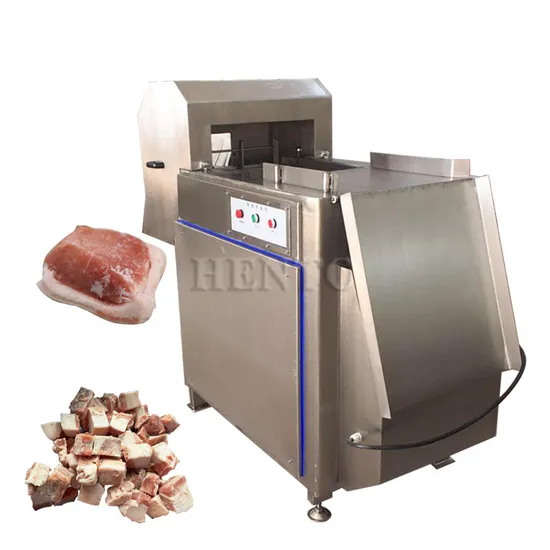 High Productivity Meat Processing Machine / Frozen Meat Cutting Machine