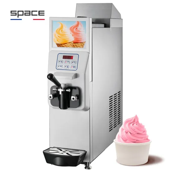 Space Small Size Desktop Soft Ice Cram Maker Machine with Single Flavor