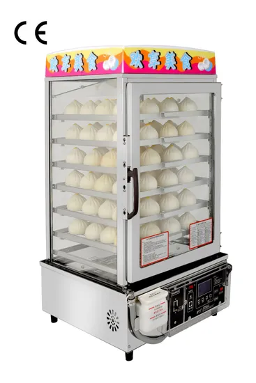 Commercial Convenience Store Food Steamer Electric Glass Door Industrial High Capacity Food Industry China Factory Pricecommercialstainless Steeleasy-to-Clean