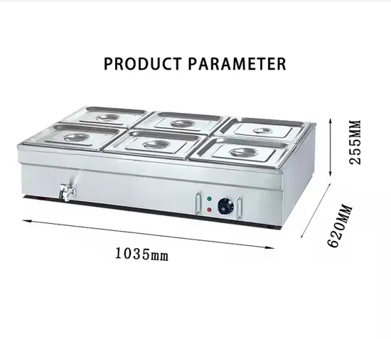 2024 New Style High Quality Stainless Steel Electric Bain Marie for Commercial Restaurant