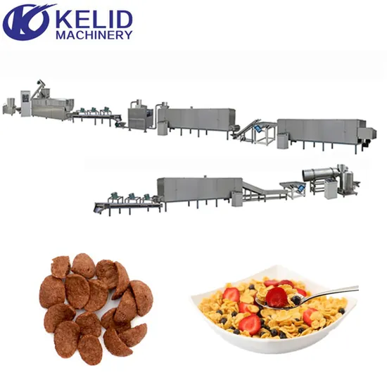Fruit Loop Corn Maize Flakes Breakfast Cereals Processing Production Line Making Machine