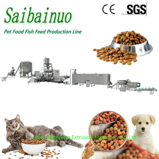 100-3000kg/Hr Industrial Automatic Sinking Floating Fish Feed Wet Dry Animal Pet Dog Cat Food Manufacturing Processing Extruder Production Line Making Machine