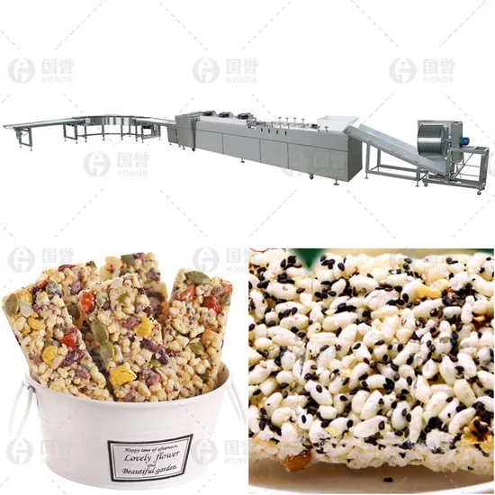 Protein Bar Production Line Cereal Bar Making Machinery Energy Cereal Bar Cutting Machine Granola Bar Machine