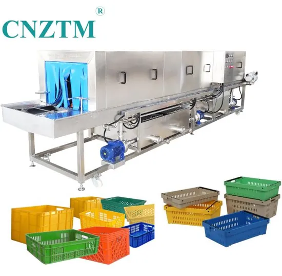 Auto Industrial Cleaning Equipment Washer Plastic Basket Tray Crate Boxes Washing Machine