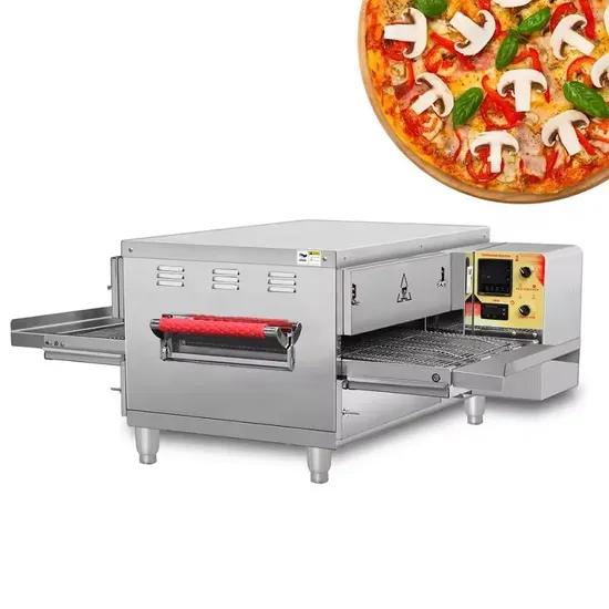 Kitchen 12 18 Inch Restaurant Equipment Electric Rotary Conveyor Belt Pizza Oven