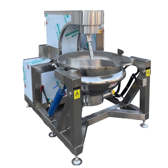 Full Automatic Sauce Cooking Machine Industrial Jacket Kettle for Jam Chilli Halwa