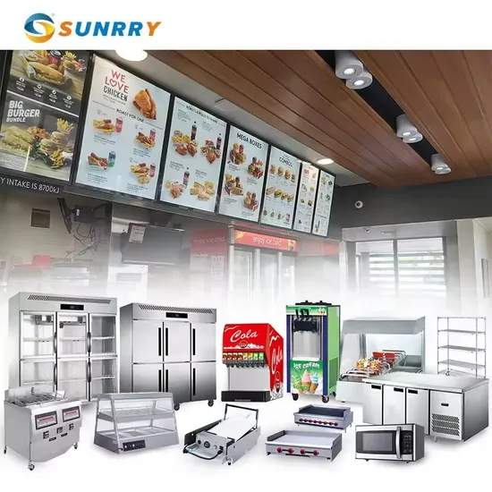 Complete Fast Food Restaurant Equipment Burger King Equipment, Restaurant Electronic Equipment, Burger Restaurant Equipment