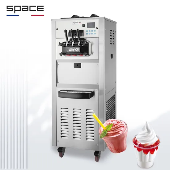 Space Air Pump Feed Soft Serve Ice Cream and Frozen Yogurt Machine (6240A)