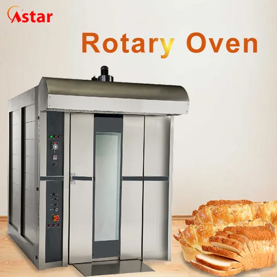 Astar Commerical Bakery Equipment 32 Trays Industrial Gas Rotary Oven Rack Oven