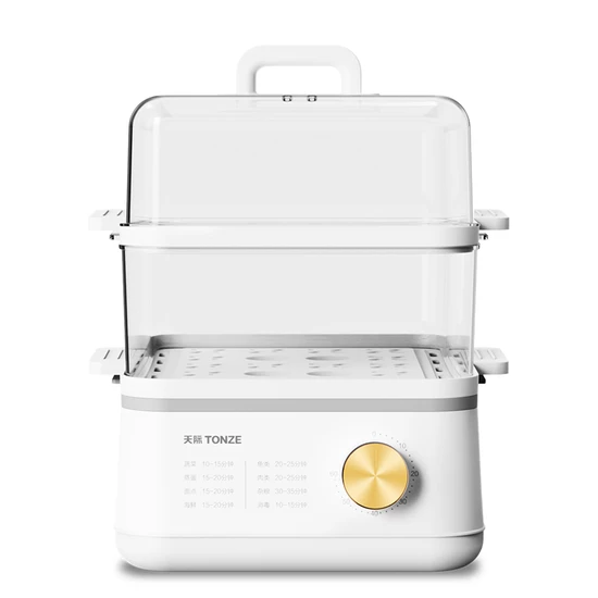 800W 12L Large Square Detachable Two-Layer Electric Food Steamer