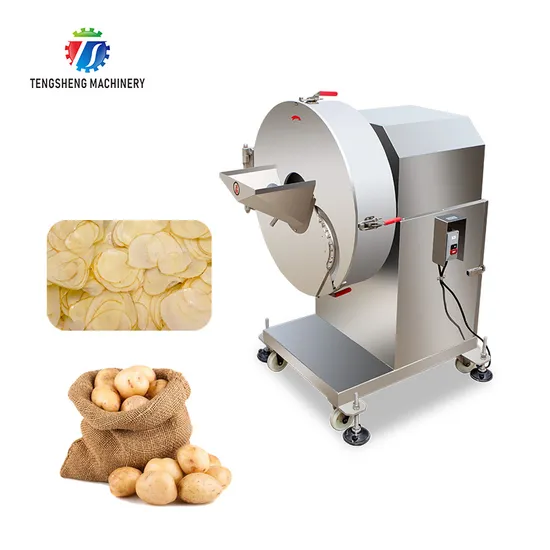 2.5kw Potato Chips Slicing Cutter Machine Fruit Vegetable Cutting Machine