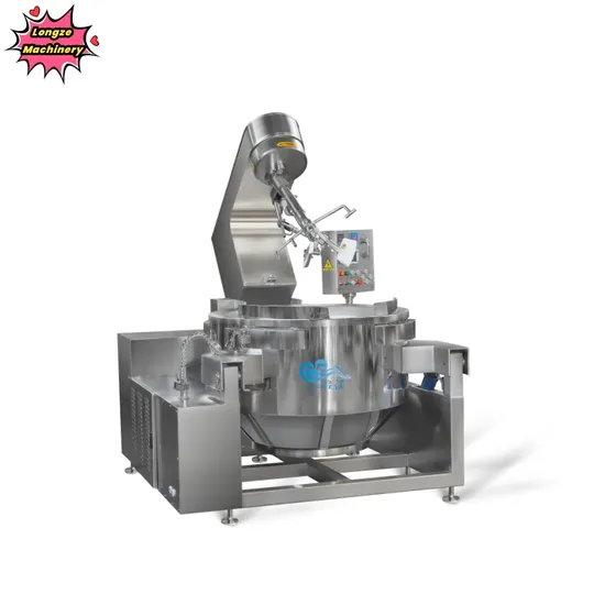 Large Capacity Stainless Steel Full Automatic Commercial Gas Heating Electromagnetic Electrical Cooking Mixer for Chicken