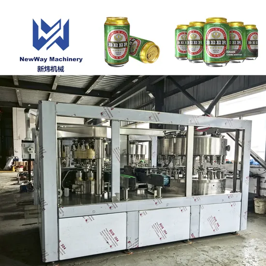 Aluminum Can Filling and Sealing Machine /Carbonated Drink Beer Soft Drink Sparking Water Cans Packing Machine Production Line