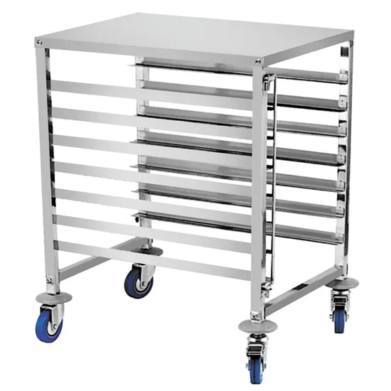 Durable Kitchen Tray Trolley for High-Volume Food Service