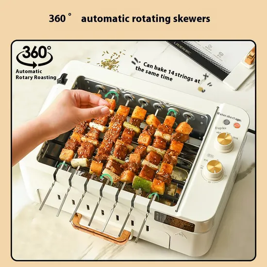 Advanced Electric Grill & Skewer Machine for Perfect Indoor Barbecue