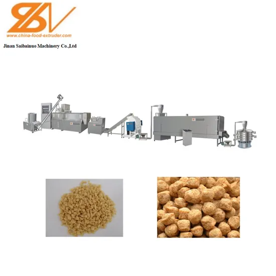 China Manufacturer Stainless Steel Hot Sale Vegetable Meat Mock Meat Processing Machine Equipment Plant