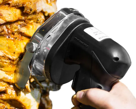 Welldone Meat Slicer Machine Electric Shawarma Knife Portable Professional Turkish Kebab Knife for Sale Ks100c