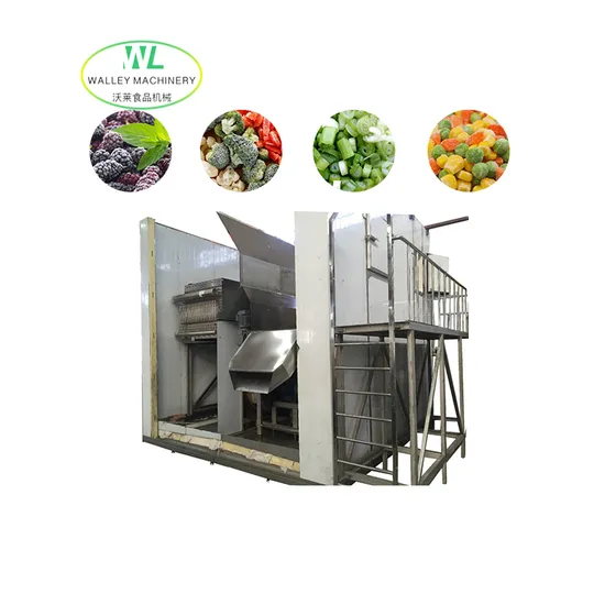 Customizing Granular Fluidized Quick Freezing