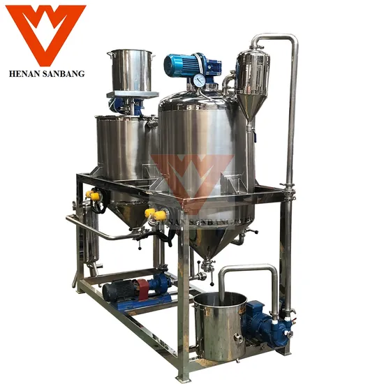 Sunflowr and Palm Oil Refining Machine with Deodorization Vacuum Tank