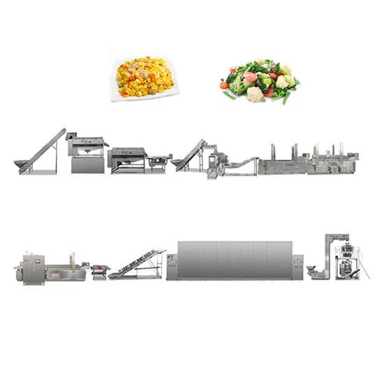 TCA High Quality Frozen Vegetable Processing Production Line Fruit and Vegetable Quick Freezing Line
