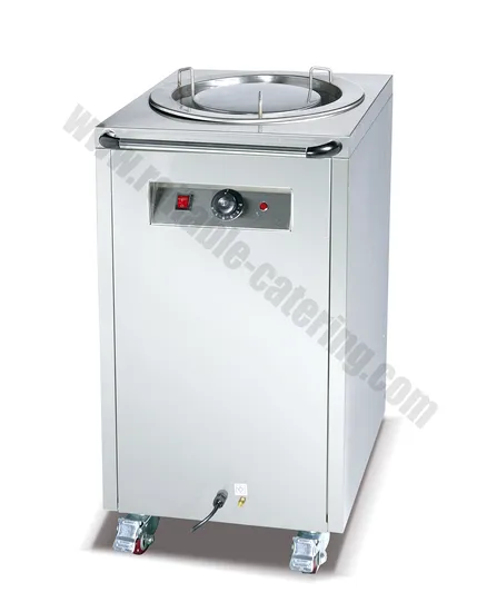 Commercial Kitchen Equipment Single Head Electric Heating Warm Disc Car 1 2 Holder Head with Wheels for Sale