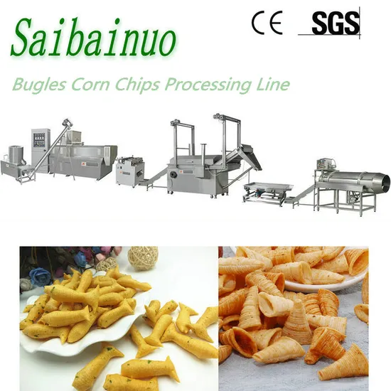 Automatic Crispy Chips Making Machine Bugle Tortilla Corn Chips Making Machine