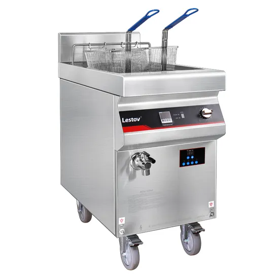 High Voltage Freestanding Electryc Commercial Induction Deep Fryer
