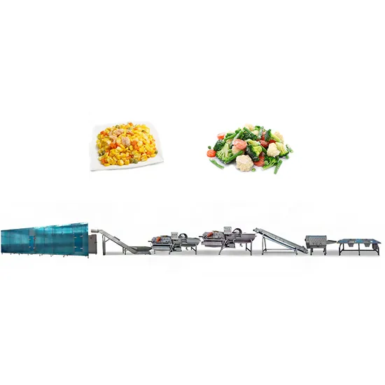 TCA CE Certified High Quality Full Automatic Vegetable Frozen Green Peas Vegetable Frozen Line Frozen Vegetable Production Line