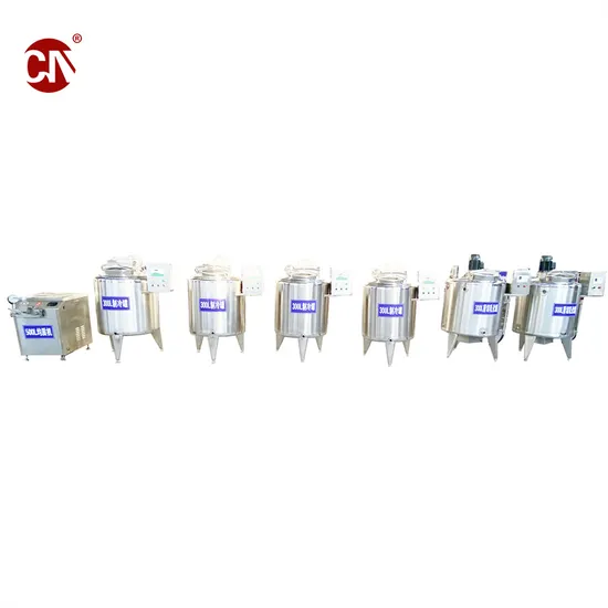 High Quality Stainless Steel Milk Tank Ice Cream Milk Cooling Tank Dairy Processing Machine for Sale