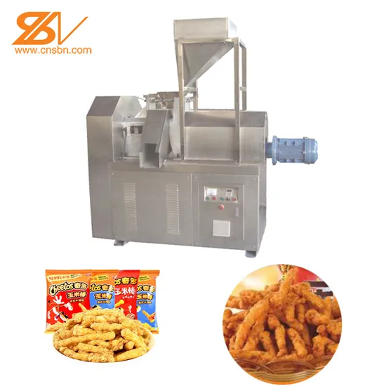 Extruded Corn Grits Cheetos Food Machine Puffed Cheetos Processing Extruder